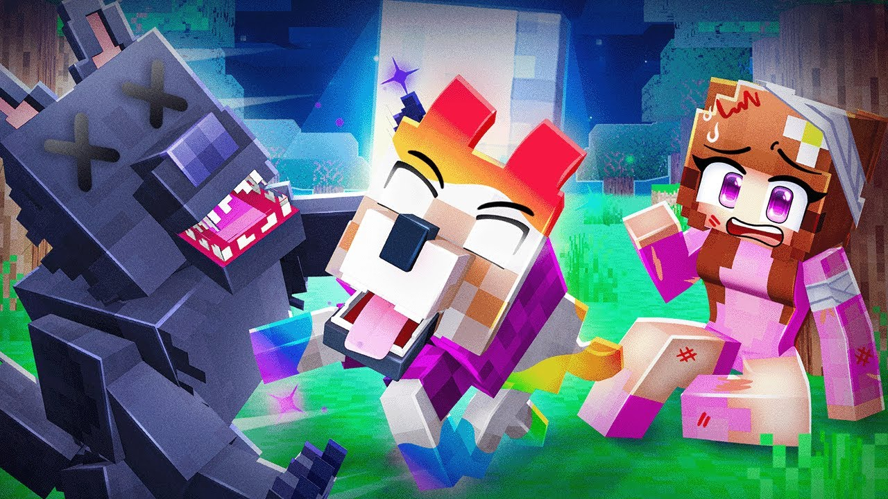 Trial for Dash (YouTuber) Playing as a PROTECTIVE OP RAINBOW DOG in Minecraft